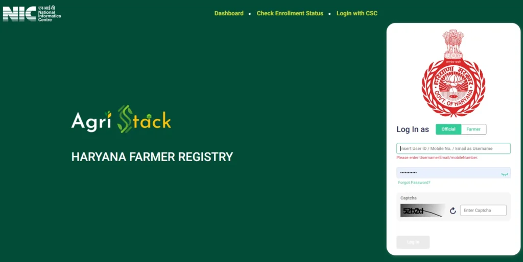 Farmer ID AgriStack