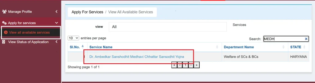 Dr. Ambedkar Sanshodhit Medhavi Chhattar Sansodhit Yojna APPLY ONLINE