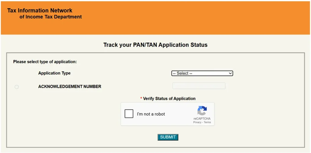 NSDL Protean PAN Status Check
