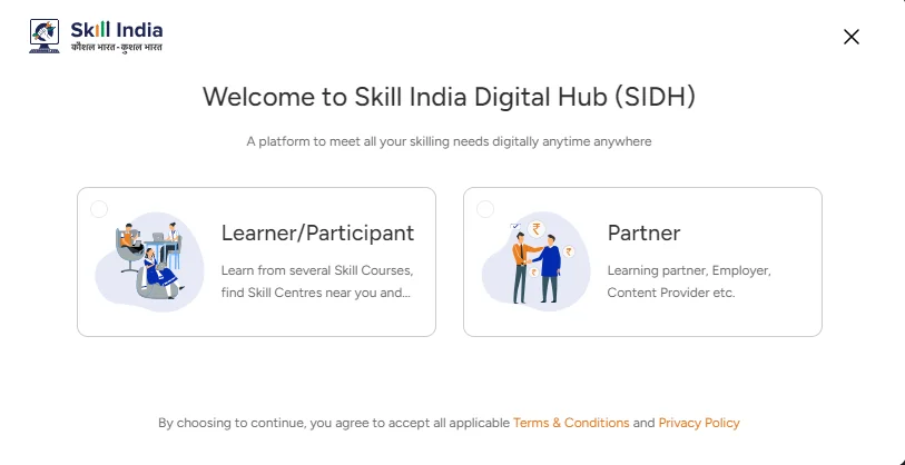 skill india digital portal home page
