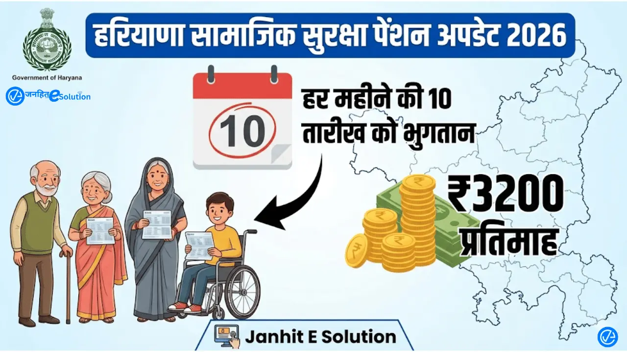 Haryana Government Old Age Pension Hike 2026 Poster with 3200 Rupees and 10th Date Notification Haryana Government Old Age Pension Hike 2026 Poster with 3200 Rupees and 10th Date Notification