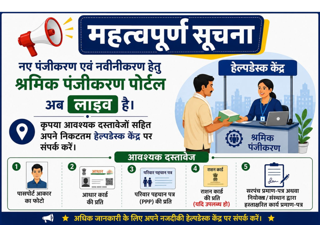 Haryana Labour Copy online registration process