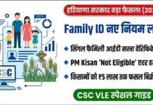 हरियाणा परिवार पहचान पत्र (PPP) नए नियम 2026: सिंगल फैमिली आईडी सत्यापन और किसान राहत हरियाणा परिवार पहचान पत्र (PPP) नए नियम 2026 सिंगल फैमिली आईडी