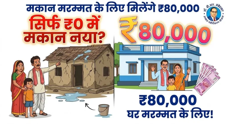Dr. B.R. Ambedkar Awas Navinikaran Yojana 2026: मकान मरम्मत के लिए पाएं ₹80,000 (संपूर्ण जानकारी)