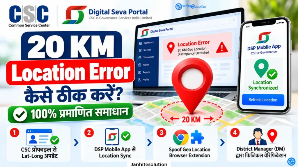 CSC Location Error20 KM Fix Guide