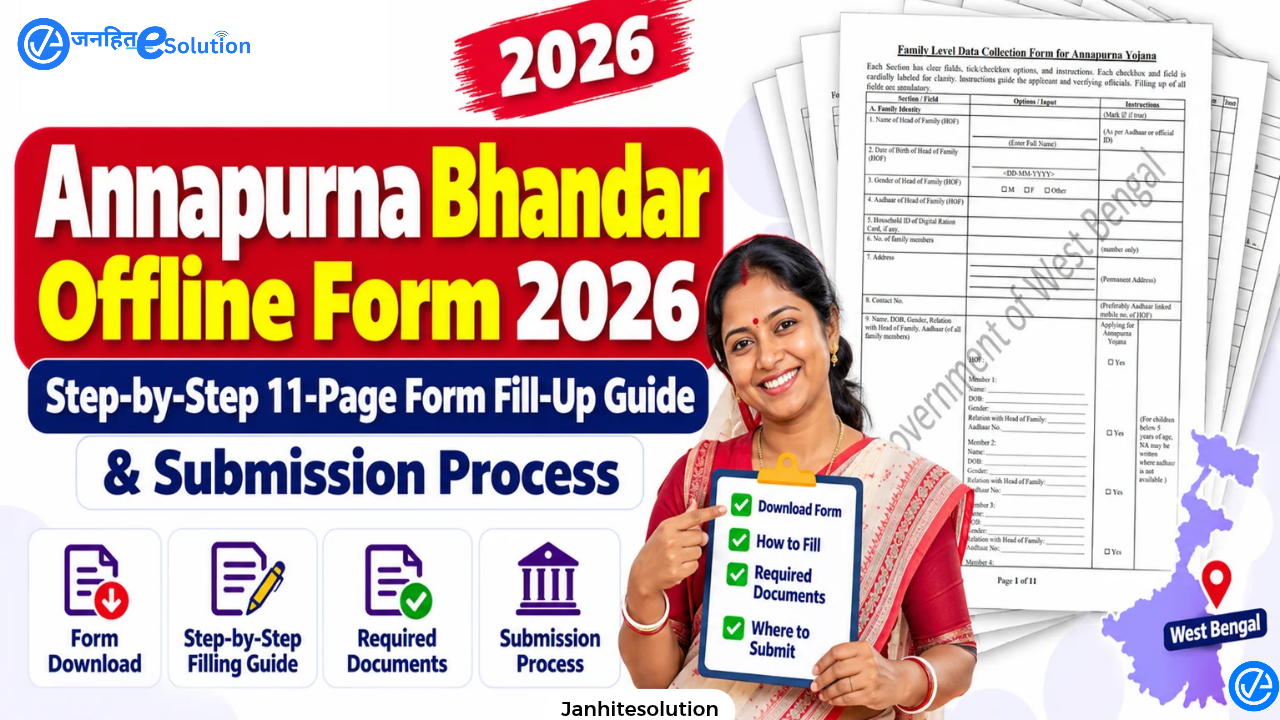 Annapurna Bhandar Offline Form 2026 Step-by-Step 11-Page Form Fill-Up Guide & Submission Process Annapurna Bhandar Offline Form 2026 Step-by-Step 11-Page Form Fill-Up Guide & Submission Process