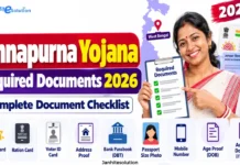 Annapurna Yojana Required Documents 2026: Complete Document Checklist Annapurna Yojana Required Documents 2026 Complete Document Checklist