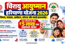 चिरायु आयुष्मान हरियाणा योजना 2026: नए नियम, पात्रता, आवेदन, स्टेटस और कार्ड डाउनलोड चिरायु आयुष्मान हरियाणा योजना 2026: नए नियम पात्रता और chirayu ayushman apply online